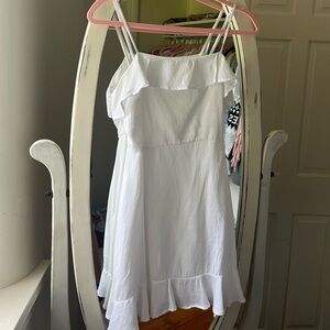 White mini dress